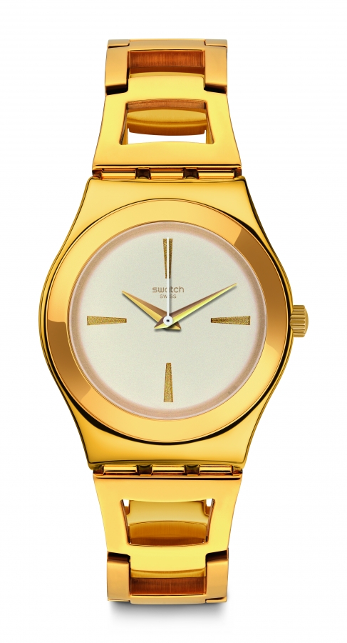 SWATCH IRONY MEDIUM GOLDENLI YLG134G Watchalia