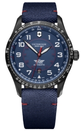 WATCH AIRBOSS MECHANICAL BLUE DIAL, BLUE NYLON