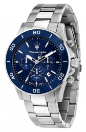 WATCH MASERATI COMPETIZIONE 43MM CHR BLUE DIAL BR SS R8873600002