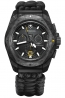 INOX CHRONO CARBON CASE, BLACK DIAL