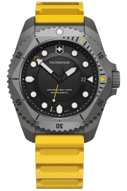 WATCH DIVE PRO TITANIUM BLACK DIAL YELLOW RUBB