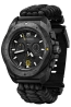 INOX CHRONO CARBON CASE, BLACK DIAL