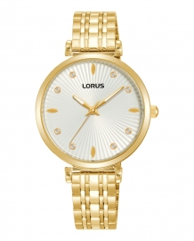 WATCH Mujer Classic Dorado esf blanca