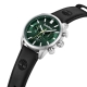 Henniker II Green Dial Black Leather