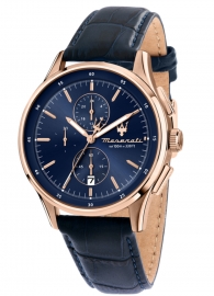 WATCH SORPASSO 42MM CHRO BLUE DIAL BLUE STRAP