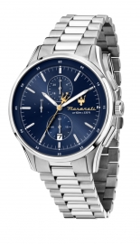 WATCH SORPASSO 42MM CHRO BLUE DIAL SS BR