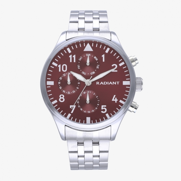 CAIMAN 43MM MULTI BURGUNDY DIAL SS BRAZ.