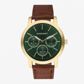 WATCH Reloj Hombre Harry Verde-Oro/Marrón