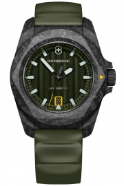 WATCH INOX GENT AUTO CARBON,GREEN DIAL&RUBBER