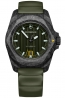 INOX GENT AUTO CARBON,GREEN DIAL&RUBBER