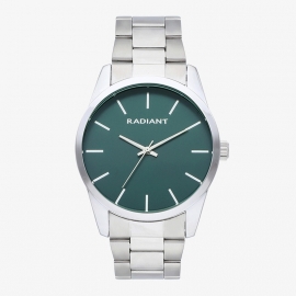 WATCH Reloj Hombre Basic42 Verde/Plata