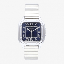 WATCH Reloj Hombre Chris Him Azul Plateado