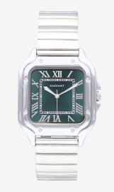 WATCH Reloj Hombre Chris Him Verde Plateado