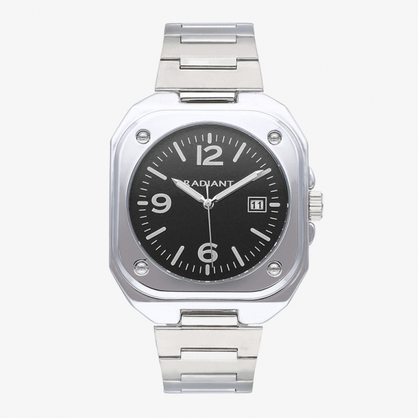 Reloj Hombre Vittorio Negro Plateado