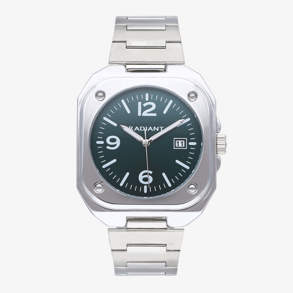 Reloj Hombre Vittorio Verde Plateado