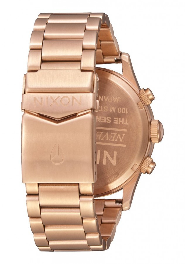 Nixon sentry chrono rose gold best sale