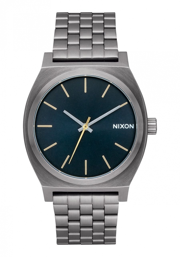 Nixon time best sale teller gunmetal