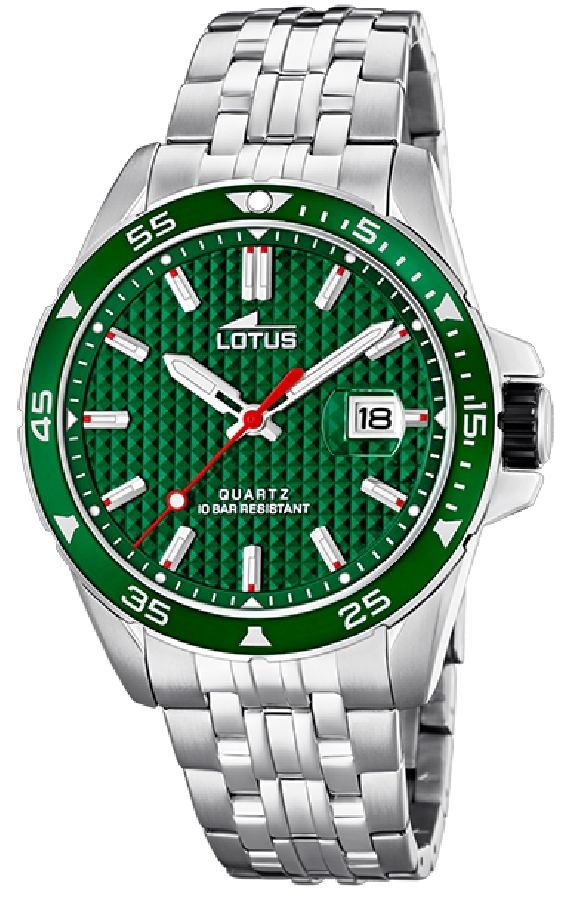 reloj lotus esfera verde