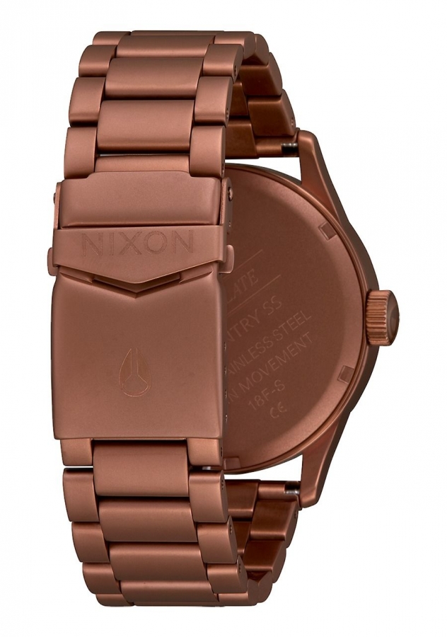 NIXON SENTRY SS MATTE COPPER GUNMETAL A3563165 - Watchalia.com