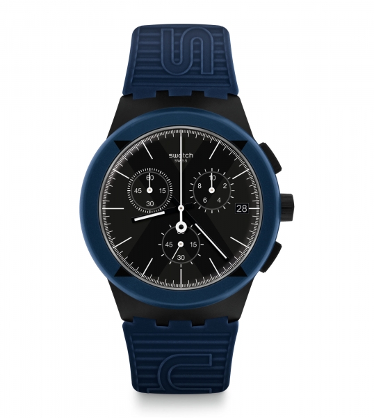 SWATCH CHRONO PLASTIC X-DISTRICT BLUE SUSB418