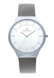 WATCH RADIANT HANS 41MM WHITE DIAL SILVER SS MESH RA531602