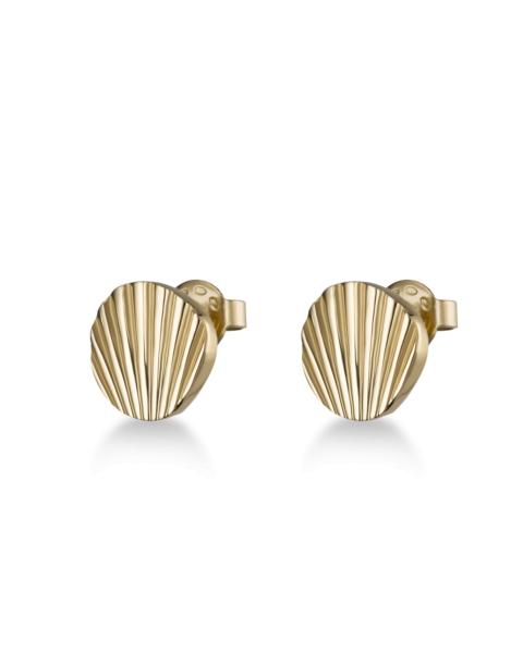 ROSEFIELD JEWELRY SHELL STUD EARRINGS GOLD JSSEG-J167