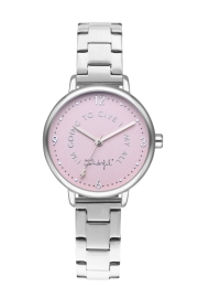 WATCH MR WONDERFUL WATCH SHINE AND SMILE / SILVER&PINK / BR WR15101