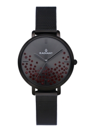 WATCH RADIANT ELLA 36MM GUN DIAL BLACK MESH RA525608