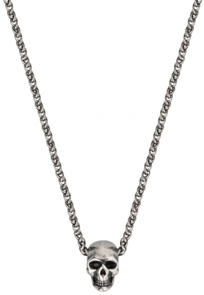 POLICE JEWELS TRIBAL EDGE NKL SKULL SILVER PEAGN2120211