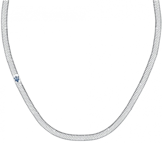 MASERATI NECK. IP BLUE TRIDENT 55CM